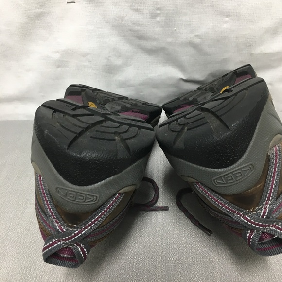 KEEN ASTM F2413-11 Work Boots Steel Toe Womens 8 W Brown US Safety Shoes - Picture 12 of 13